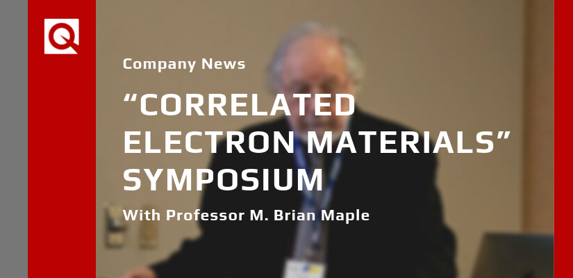Quantum Design Takes Part in “Correlated Electron Materials” Symposium