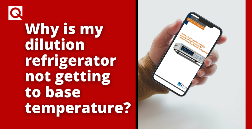 Why is my dilution refrigerator not getting to base temperature?
