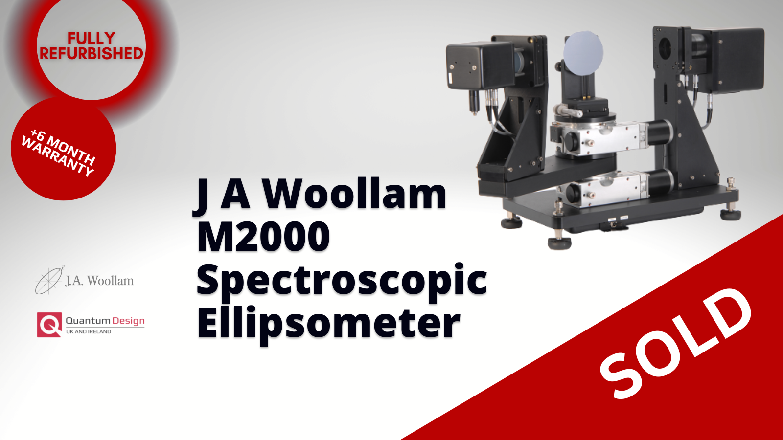 SOLD: Fully Refurbished J A Woollam M2000 V