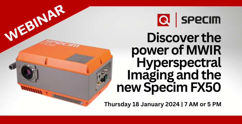 Webinar: Discover the power of MWIR Hyperspectral Imaging and the new Specim FX50